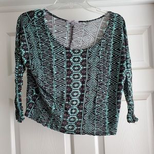 Geometric Crop Top- Bundle & Save $$$